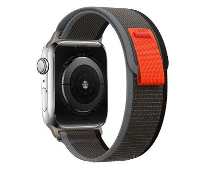 Opaska do smartwatchy Tech-Protect Opaska Nylon do Apple Watch 44/45/46/49 mm black/orange